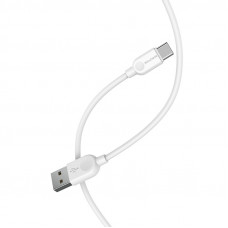 Кабель BOROFONE BX14 USB to Type-C 2.4A, 3m, PVC, TPE connectors, Білий
