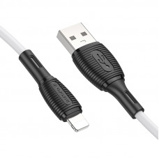 Кабель BOROFONE BX86 Advantage silicone charging data cable for iP White (6974443388794)