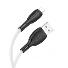 Кабель BOROFONE BX86 Advantage silicone charging data cable for iP White (6974443388794)