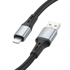 Кабель BOROFONE BX88 Solid silicone charging data cable for iP Чорний