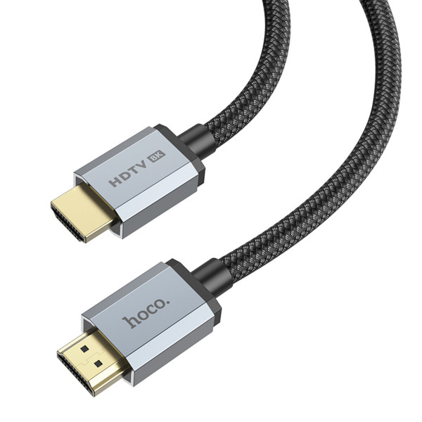 Кабель HOCO US03 HDTV 2.1 Male to Male 8K ultra HD data cable(L=1M) Black