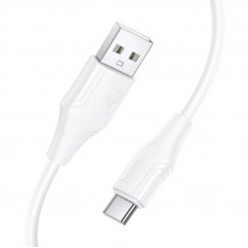 Кабель HOCO X124 Bien silicone charging data cable Type-C White (6942007664431)