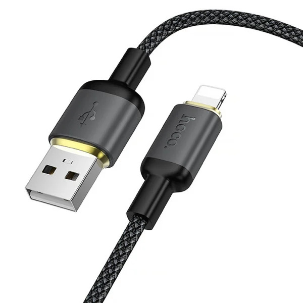 Кабель HOCO X128 Benefit charging data cable iP Black (6942007681070)