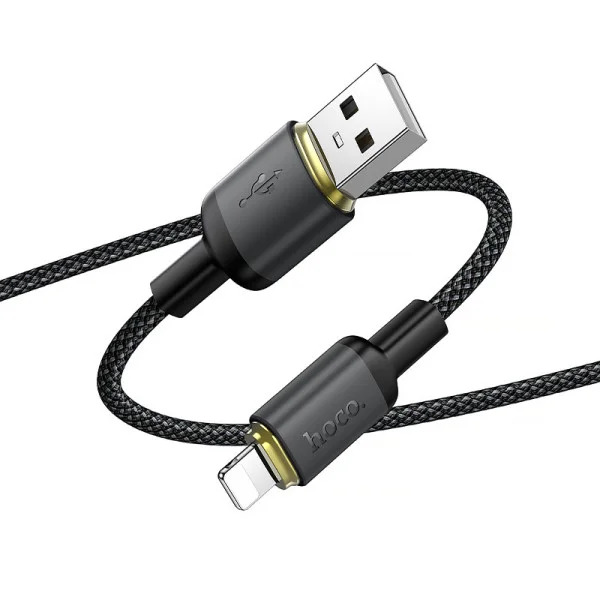 Кабель HOCO X128 Benefit charging data cable iP Black (6942007681070)