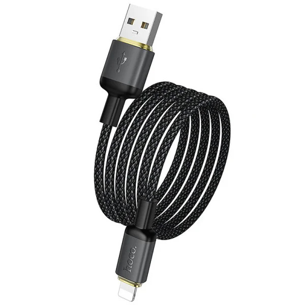 Кабель HOCO X128 Benefit charging data cable iP Black (6942007681070)