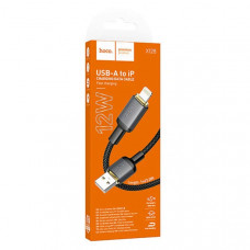 Кабель HOCO X128 Benefit charging data cable iP Black (6942007681070)