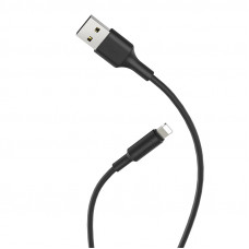 Кабель HOCO X25 USB to iP 2A, 1m, PVC, PVC connectors, Black (6957531080107)