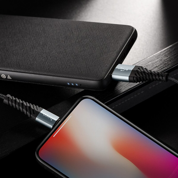 Кабель HOCO X38 Cool Charging data cable for iP Black