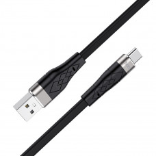 Кабель HOCO X53 USB to Type-C 3A, 1m, silicone, aluminum connectors, Чорний