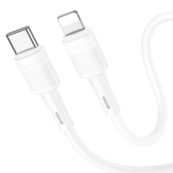 Кабель HOCO X83 Type-C to iP 20W, 1m, PVC, PVC connectors, Білий