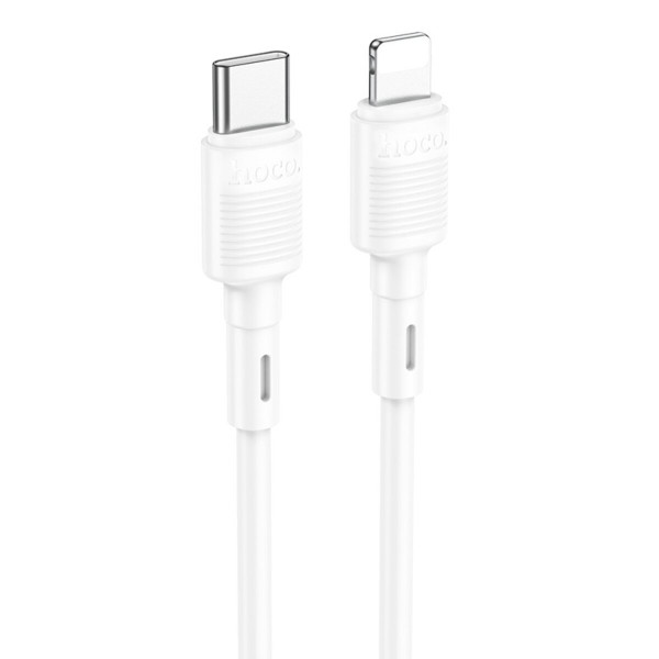 Кабель HOCO X83 Type-C to iP 20W, 1m, PVC, PVC connectors, Білий