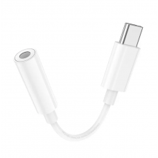 Кабель-перехiдник HOCO LS35 Type-C to 3.5mm digital audio converter White