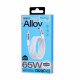 Кабель REMAX WindSpeed Series Fast charging aluminum alloy braided data cable 1.2M CB25/CB23 (C-C) 65W - White (6954851216421)