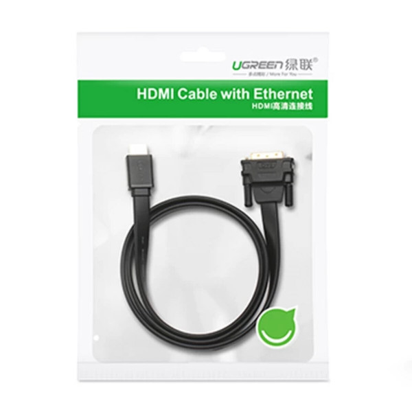 Кабель UGREEN HD106 HDMI to DVI Cable 2m (Чорний) (UGR-10135)