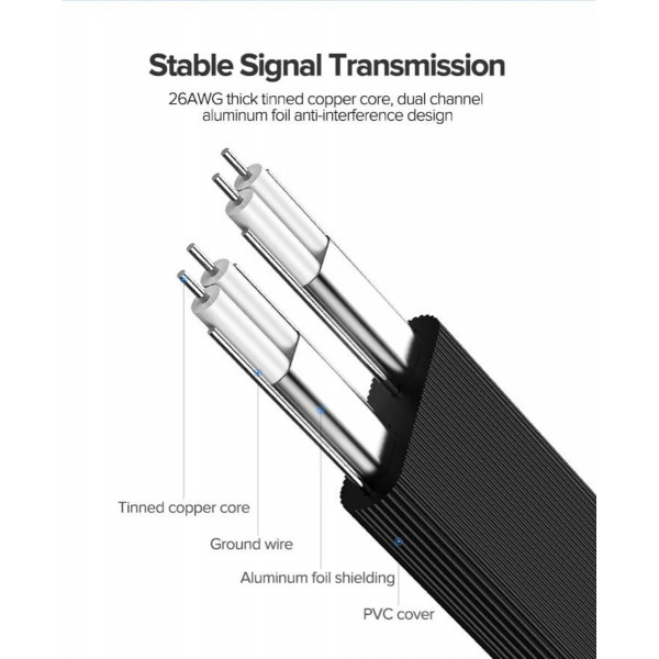 Кабель UGREEN US217 Angled SATA 3 Data Cable 0.5m (Black)(UGR-30797)