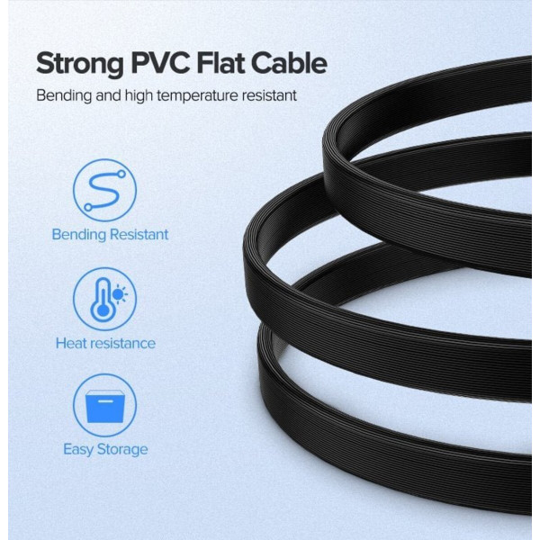 Кабель UGREEN US217 Angled SATA 3 Data Cable 0.5m (Black)(UGR-30797)