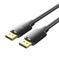Кабель Vention DisplayPort Male to Male 4K HD Cable 2M Чорний (HAKBH)