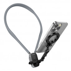 Кріплення для телефона на шию HOCO K31 Campo magnetic neck-hanging holder Black Gray (6942007664646)