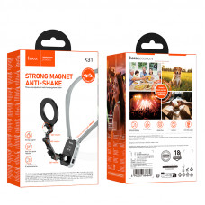 Кріплення для телефона на шию HOCO K31 Campo magnetic neck-hanging holder Black Gray (6942007664646)