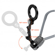 Кріплення для телефона на шию HOCO K31 Campo magnetic neck-hanging holder Black Gray (6942007664646)