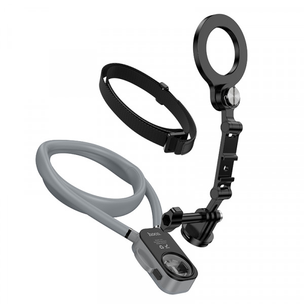 Кріплення для телефона на шию HOCO K31 Campo magnetic neck-hanging holder Black Gray (6942007664646)