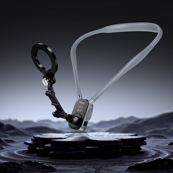 Кріплення для телефона на шию HOCO K31 Campo magnetic neck-hanging holder Black Gray (6942007664646)