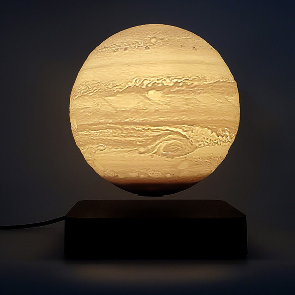 Магнітна левітаційна лампа HCNT Levitating Lamp Jupiter Light Wood Grain