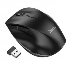 Маніпулятор миша HOCO GM24 Mystic six-button dual-mode business wireless mouse Black (6931474799432)