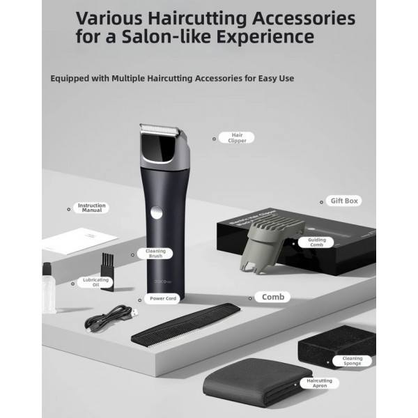 Машинка для стрижки Xiaomi DOCO Electric Hair Clipper · Black Knife Turbo Edition Metallic Deep Blue (HC002)