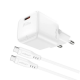 Мережевий зарядний пристрій ACEFAST A73 mini PD20W GaN single USB-C charger set (C3-03) Білий