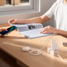 Мережевий зарядний пристрій Baseus Compact Charger 3U 17W EU White (CCXJ020102)