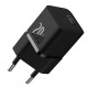 Мережевий зарядний пристрій Baseus GaN5 Fast Charger(mini) 1C 20W EU Black (CCGN050101)