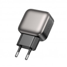 Мережевий зарядний пристрій BOROFONE BAS51A Absolute dual-port charger Black (6941991116100)