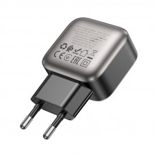 Мережевий зарядний пристрій BOROFONE BAS51A Absolute dual-port charger Black (6941991116100)