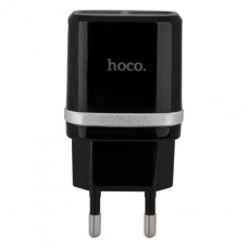 Мережевий зарядний пристрій HOCO C12 Smart dual USB charger Чорний