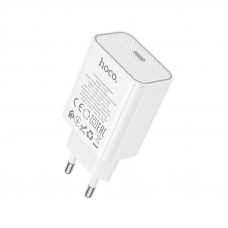 Мережевий зарядний пристрій HOCO C143A Benefit single port PD20W charger White (6942007652063)