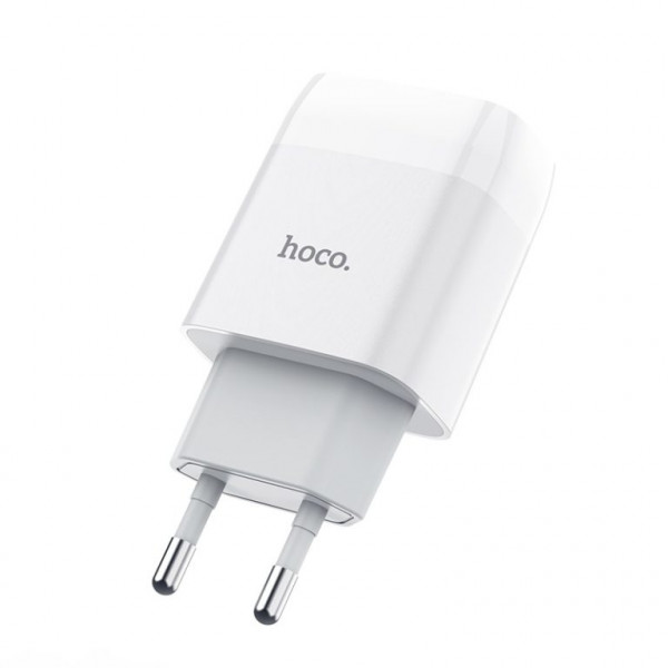 Мережевий зарядний пристрій HOCO C73A Glorious dual port charger 12W White (6931474712912)