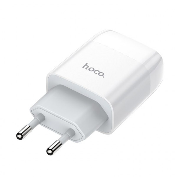 Мережевий зарядний пристрій HOCO C73A Glorious dual port charger 12W White (6931474712912)