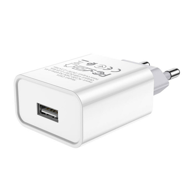Мережевий зарядний пристрій HOCO C81A Asombroso single port charger 10.5W Білий