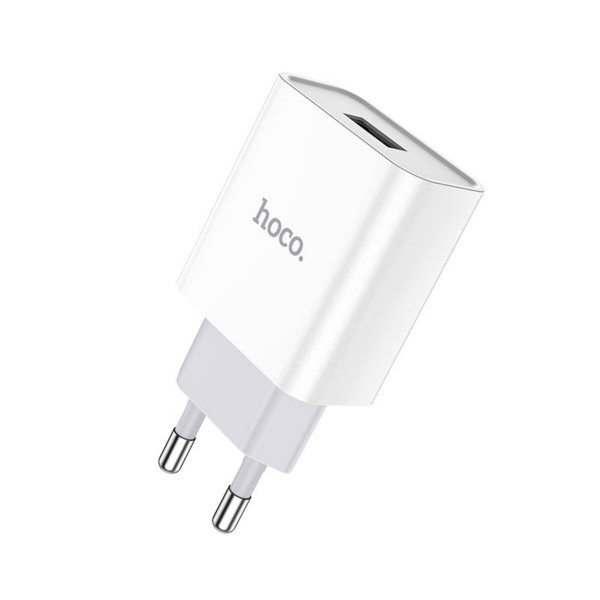 Мережевий зарядний пристрій HOCO C81A Asombroso single port charger 10.5W Білий