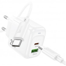 Мережевий зарядний пристрій HOCO CS54A Surplus PD20W+QC3.0 charger set(C to C) (6942007631532)