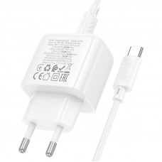 Мережевий зарядний пристрій HOCO CS54A Surplus PD20W+QC3.0 charger set(C to C) (6942007631532)
