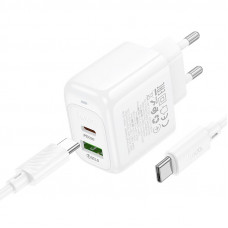 Мережевий зарядний пристрій HOCO CS54A Surplus PD20W+QC3.0 charger set(C to C) (6942007631532)