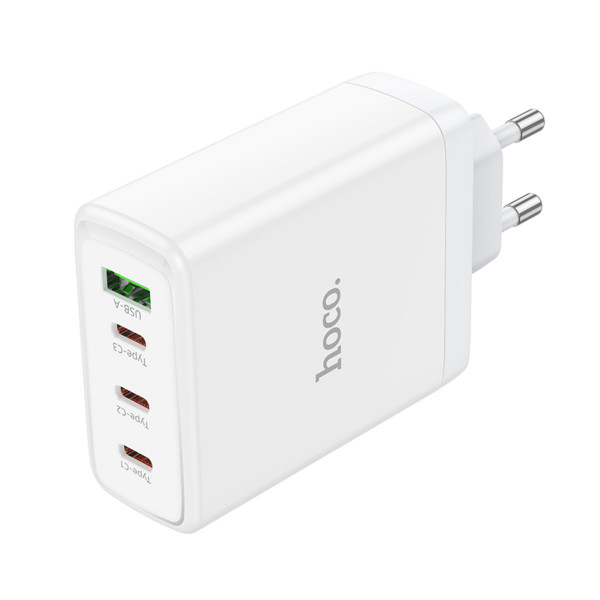 Мережевий зарядний пристрій HOCO N31 Leader PD100W four-port(3C1A) fast charger White