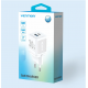 Мережевий зарядний пристрій Vention 2-Port USB (C + A) GaN Charger (30W/30W) EU-Plug White