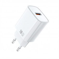 Мережевий зарядний пристрій WIWU 18W Essen GaN Fast Charger Wi-G006 EU White (6977703654790)