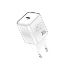 Мережевий зарядний пристрій WUW-C225 20W Gan Charger USB C white