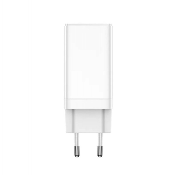 МЗП Baseus GaN3 Pro Fast Charger 2C+U 65W EU White(Include：Baseus Xiaobai series fast charging Cable Type-C to Type-C 100W(20V/5A) 1m White）