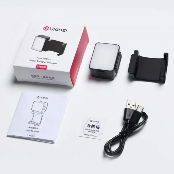Накамерне світло Ulanzi LM001 Pocket 3 Magnetic Mini Light (L168)