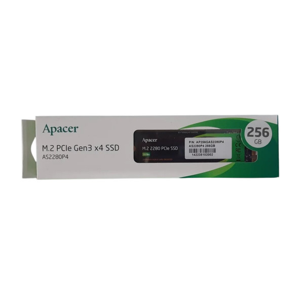 Накопичувач SSD M.2 Apacer AS2280P4 256GB 2280 PCIe 3.0x4 NVMe 3D TLC Read/Write: 2100/1300 MB/sec